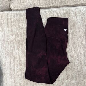 lululemon athletica Dark Maroon Leggings